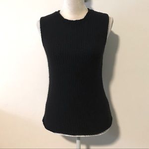 Loft Black Knit Sleeveless Top